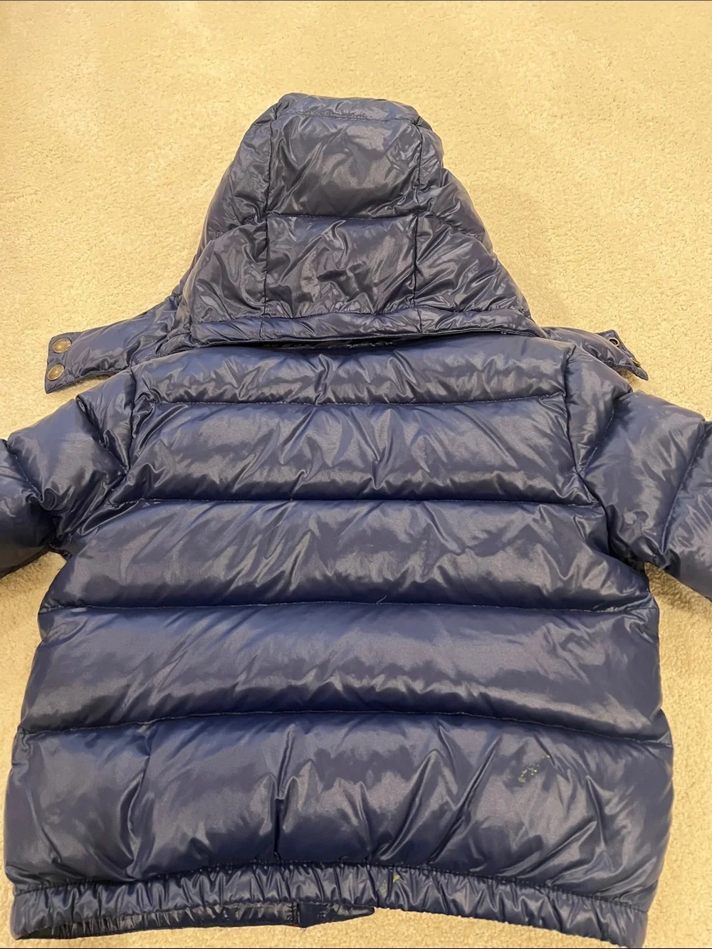 Toddler Ralph Lauren Navy Hooded Puffer Jacket